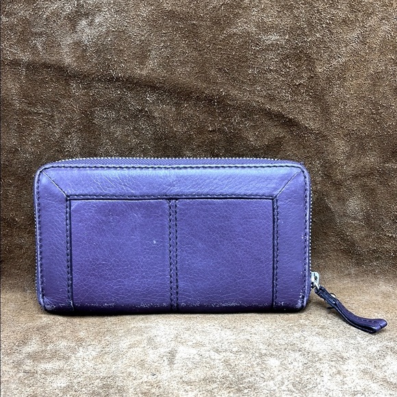 Purple Leather Wallet - Picture 3 of 14